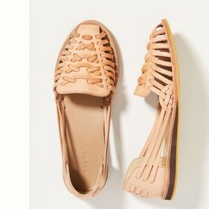 Nisolo Women's Tan Leather Huarache Flats-Like New!